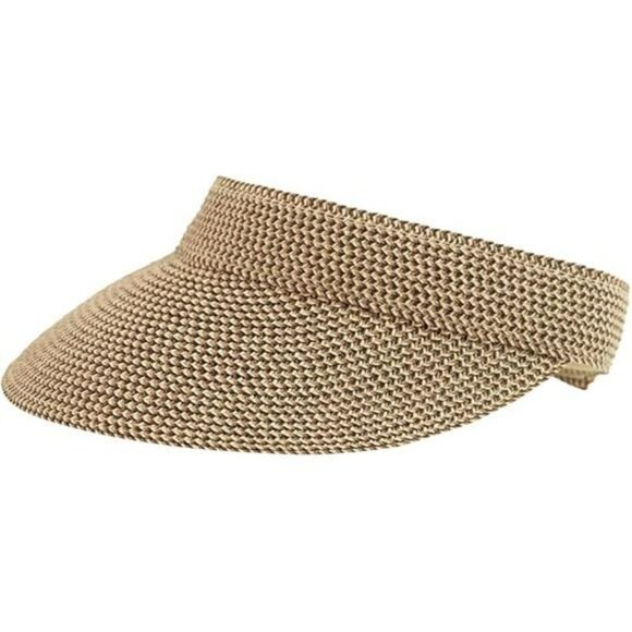 Womens wide brim sun visor hat UPF 50 summer beach hat adjustable velcro fit - Picture 8 of 8